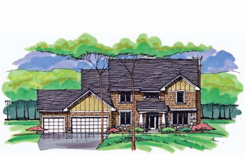 Dream House Plan - Colonial Exterior - Front Elevation Plan #51-1011