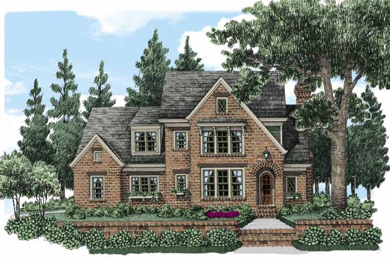 Home Plan - Exterior - Front Elevation 3 for European House Plan #927-496 - 4 bed, 3.5 bath