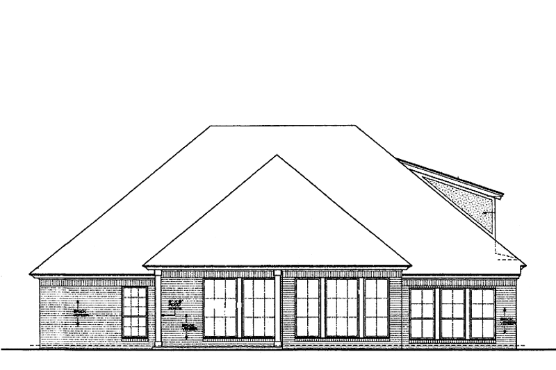 Dream House Plan - Exterior - Rear Elevation for Craftsman House Plan #310-1242 - 3 bed, 2 bath