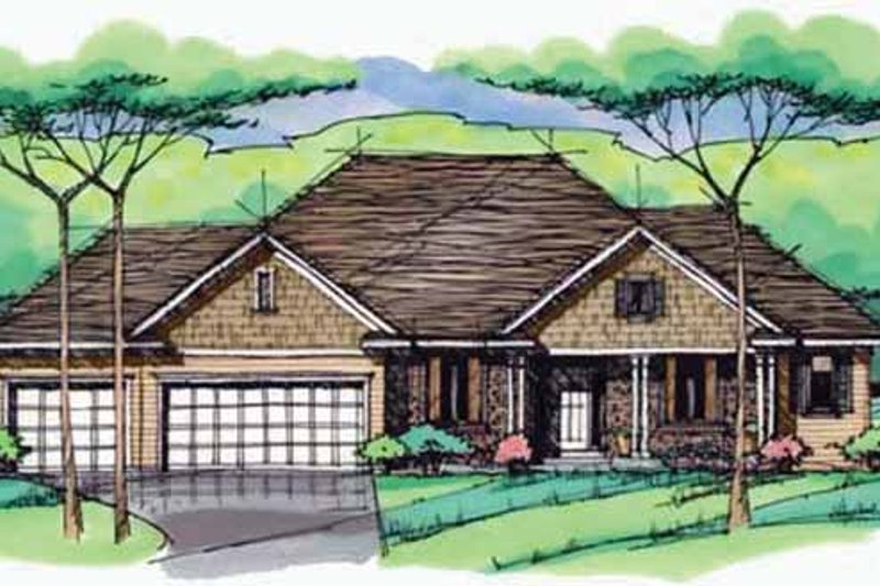 Home Plan - European Exterior - Front Elevation Plan #51-985
