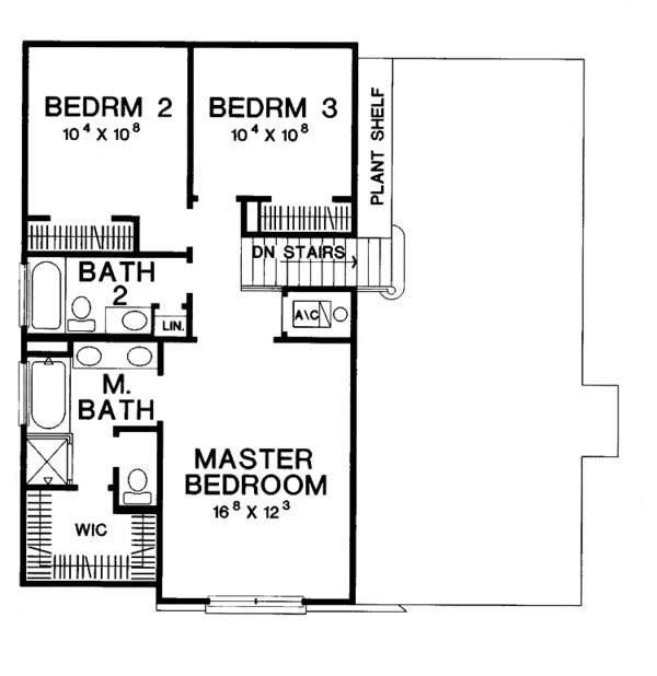 Architectural House Design - Mediterranean Floor Plan - Upper Floor Plan #472-28