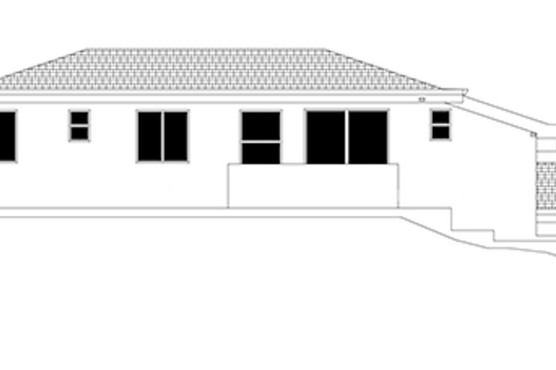 Architectural House Design - Exterior - Rear Elevation for Contemporary House Plan #943-19 - 3 bed, 2 bath