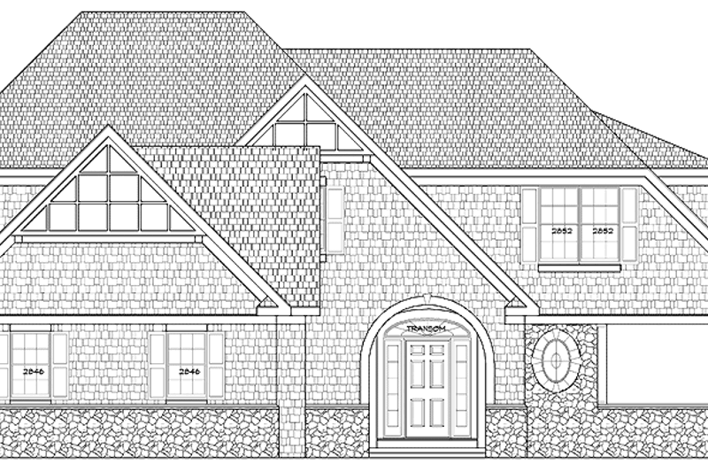 Architectural House Design - Country Exterior - Front Elevation Plan #328-352
