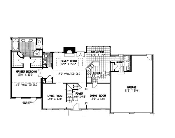 Home Plan - Colonial Floor Plan - Main Floor Plan #953-72