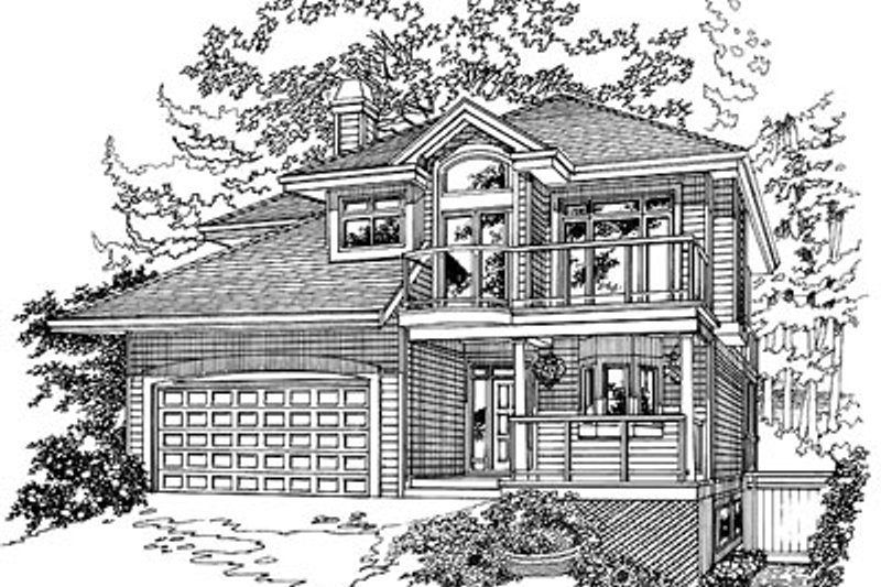 Exterior - Front Elevation 2 for Traditional House Plan #47-357 - 3 bed, 2.5 bath