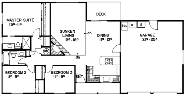 House Plan Design - Contemporary Floor Plan - Main Floor Plan #60-667