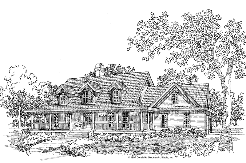 Home Plan - Country Exterior - Front Elevation Plan #929-278