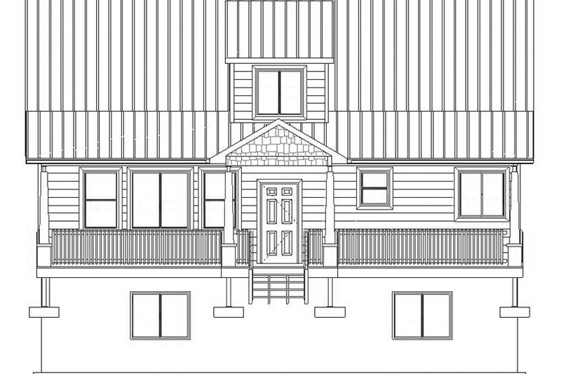 Home Plan - Exterior - Front Elevation 4 for Cabin House Plan #1060-24 - 3 bed, 2.5 bath