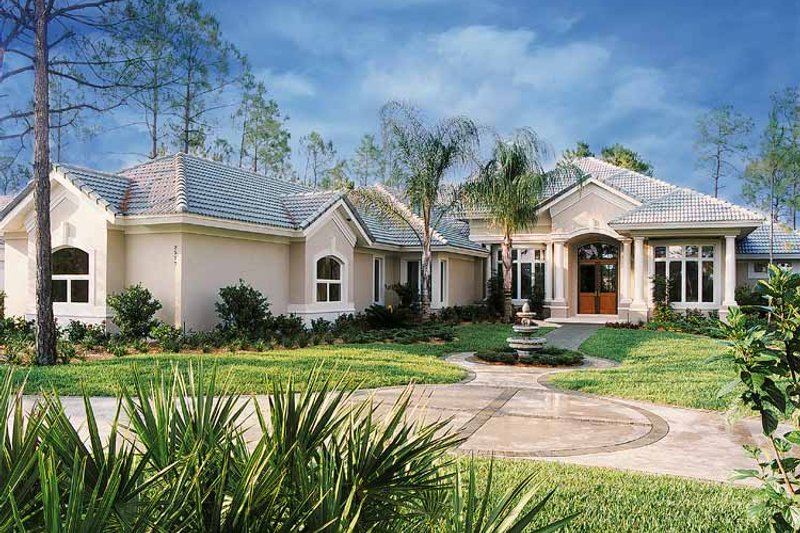Home Plan - Mediterranean Exterior - Front Elevation Plan #930-47