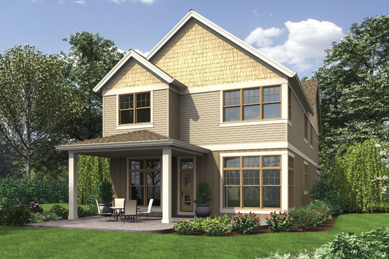 House Plan Design - Exterior - Rear Elevation for Craftsman House Plan #48-903 - 4 bed, 3 bath