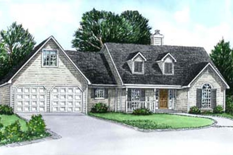Country Style House Plan - 3 Beds 2 Baths 1379 Sq/Ft Plan #16-116