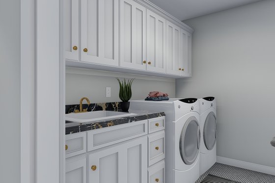 Interior - Laundry for Farmhouse House Plan #1060-47 - 3 bed, 2.5 bath