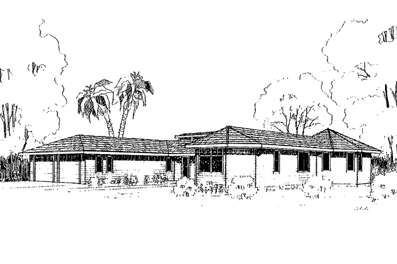 Dream House Plan - Exterior - Front Elevation 3 for Craftsman House Plan #60-710 - 3 bed, 2 bath