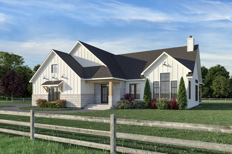 Home Plan - Country Exterior - Front Elevation Plan #23-2800