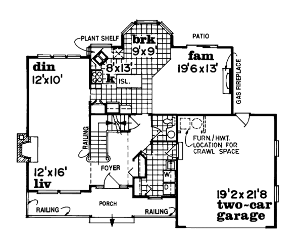 House Blueprint - Victorian Floor Plan - Main Floor Plan #47-815