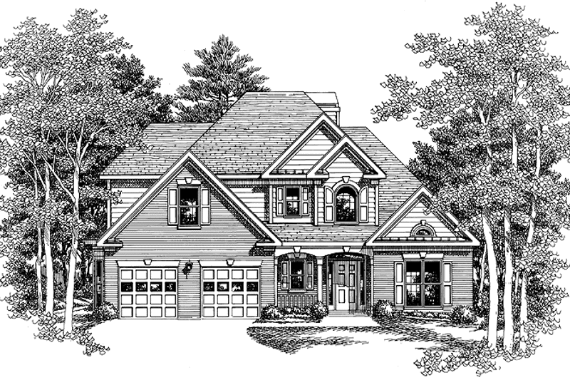 Architectural House Design - Exterior - Front Elevation 3 for Traditional House Plan #927-221 - 3 bed, 2.5 bath