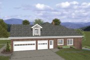 Craftsman Style House Plan - 4 Beds 3.5 Baths 2000 Sq/Ft Plan #56-688 Exterior 