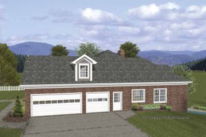 Exterior - Front Elevation 4 for Craftsman House Plan #56-688 - 4 bed, 3.5 bath