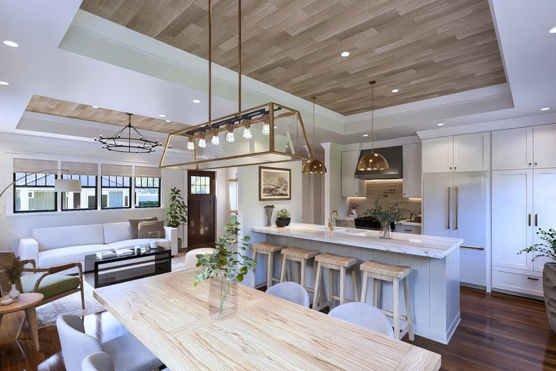 House Blueprint - Interior - Dining Room 1 for Cottage House Plan #54-685 - 2 bed, 2 bath