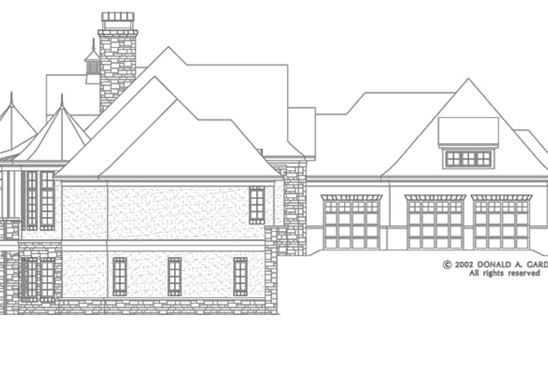 Home Plan - Left Side Elevation