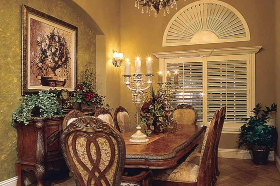 Interior - Dining Room for Mediterranean House Plan #930-60 - 3 bed, 2.5 bath