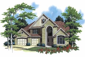 Traditional Exterior - Front Elevation Plan #48-784