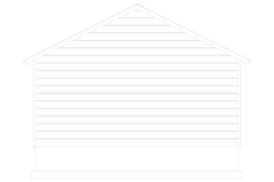 Exterior - Rear Elevation for Traditional House Plan #1060-125, 0 bath