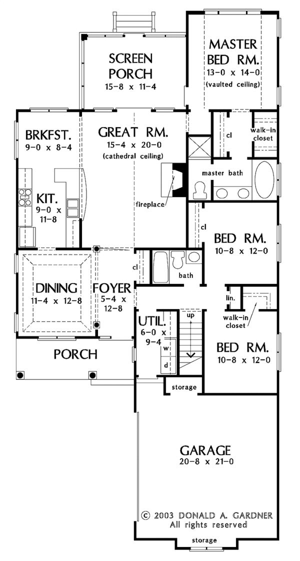 Home Plan - Traditional Floor Plan - Main Floor Plan #929-125