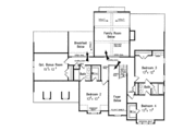 Colonial Style House Plan - 4 Beds 3.5 Baths 2893 Sq/Ft Plan #927-818 