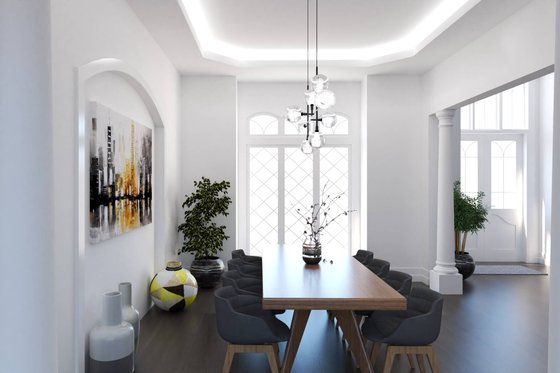Interior - Entry for European House Plan #54-425 - 4 bed, 4.5 bath