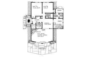 Floor Plan - Main Floor House Plan #315-117 - 3 bed, 2 bath