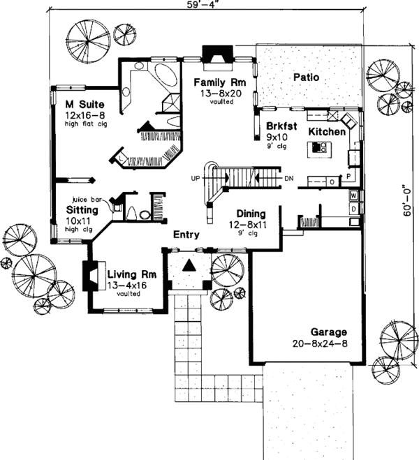 Home Plan - Traditional Floor Plan - Main Floor Plan #320-589