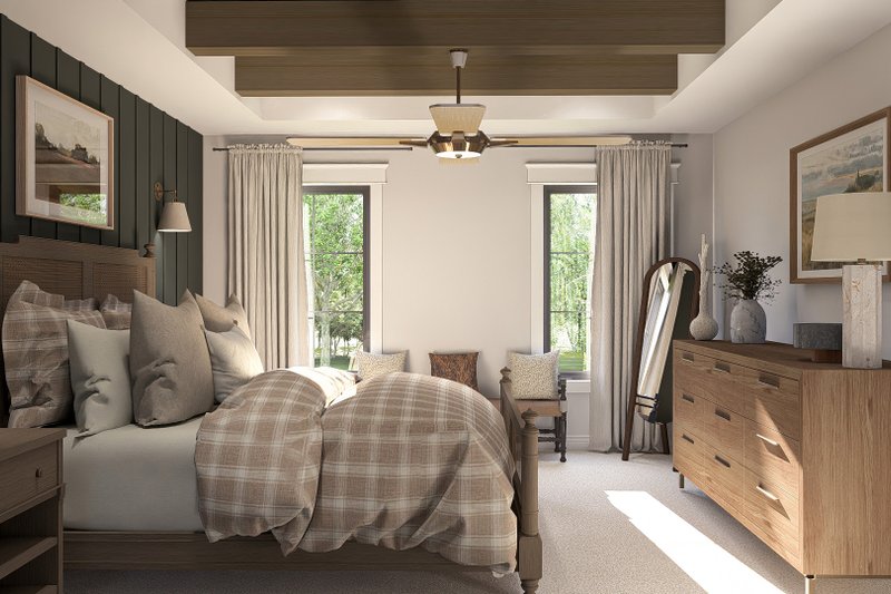 House Design - Interior - Master Bedroom for Colonial House Plan #455-347 - 4 bed, 3.5 bath