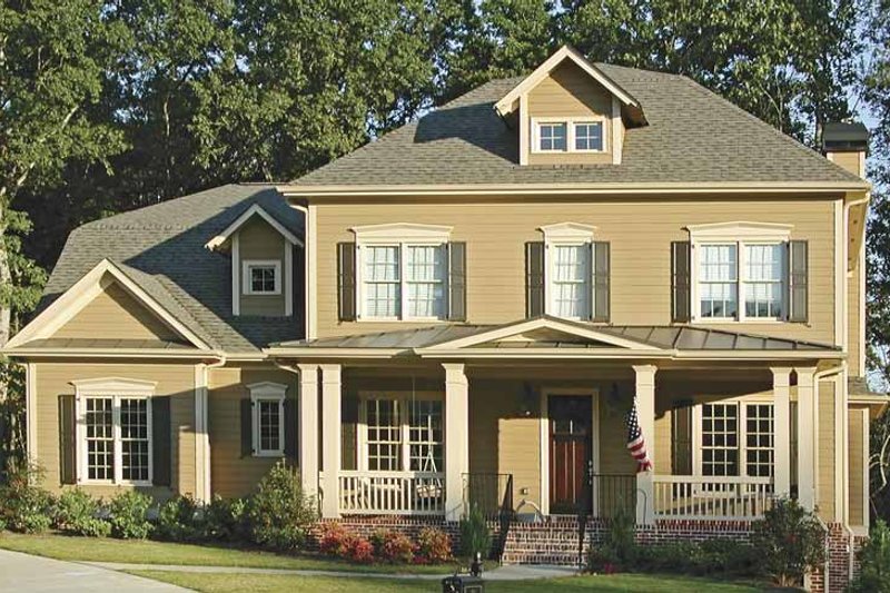 Home Plan - Country Exterior - Front Elevation Plan #54-223
