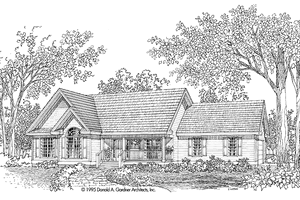 Country Exterior - Front Elevation Plan #929-459