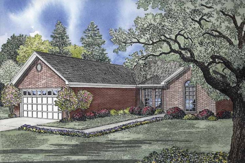 Home Plan - Ranch Exterior - Front Elevation Plan #17-2838