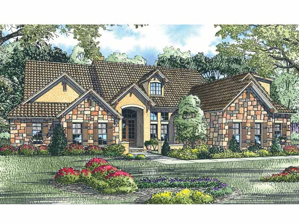 European Style House Plan 5 Beds 4 Baths 3003 Sq Ft Plan European Style House Plan 5 Beds 4 Baths 3003 Sq Ft Plan