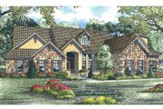 European Style House Plan - 5 Beds 4 Baths 3003 Sq/Ft Plan #17-2931 