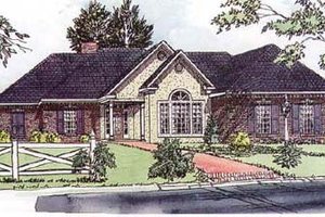 Traditional Exterior - Front Elevation Plan #16-155