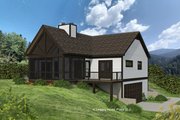 Country Style House Plan - 2 Beds 2 Baths 1300 Sq/Ft Plan #932-873 