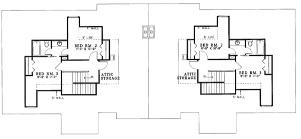 Dream House Plan - Country Floor Plan - Upper Floor Plan #17-3196