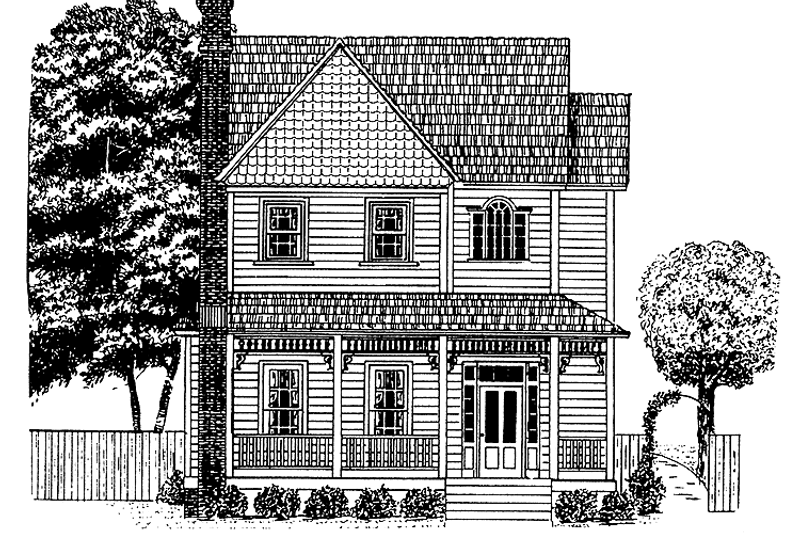 Dream House Plan - Victorian Exterior - Front Elevation Plan #1014-16