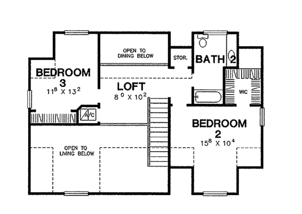Architectural House Design - Victorian Floor Plan - Upper Floor Plan #472-145