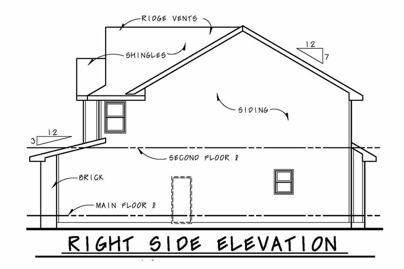 Dream House Plan - Exterior - Other Elevation 1 for Traditional House Plan #20-2196 - 4 bed, 3 bath