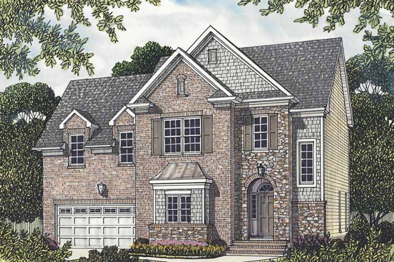 Architectural House Design - Traditional Exterior - Front Elevation Plan #453-519