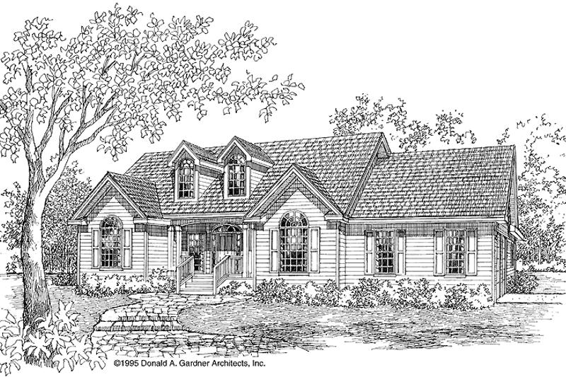 House Design - Country Exterior - Front Elevation Plan #929-220