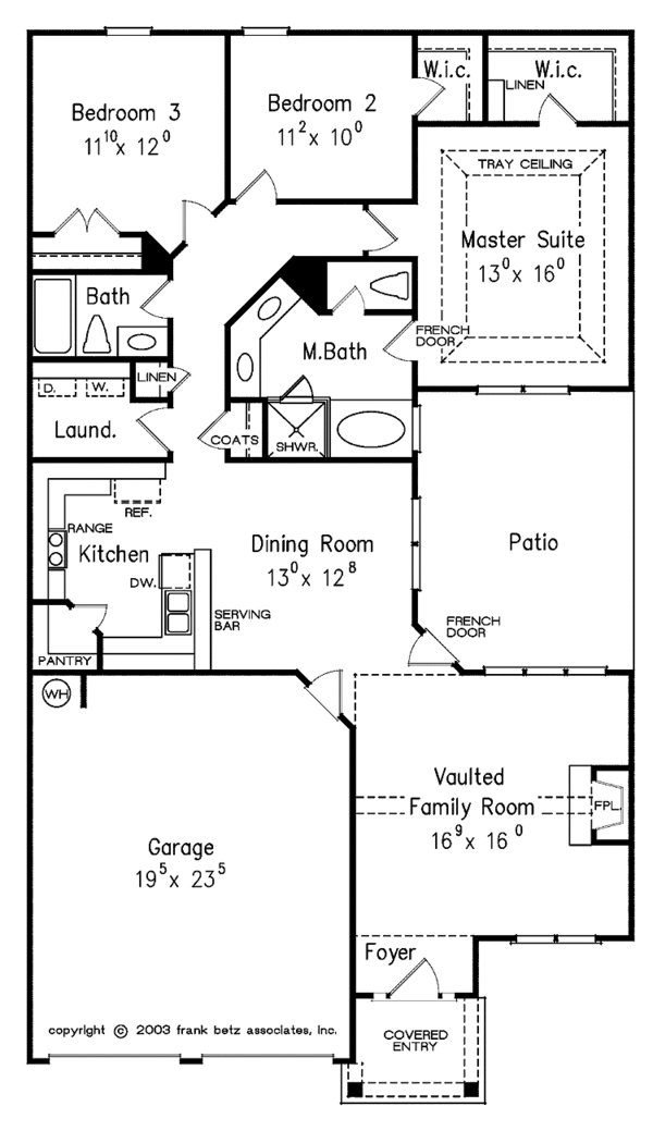 Architectural House Design - Classical Floor Plan - Main Floor Plan #927-268