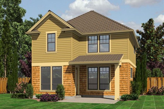 Exterior - Rear Elevation for Traditional House Plan #48-509 - 3 bed, 2.5 bath