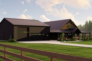 Exterior - Other Elevation 2 for Country House Plan #1064-242 - 3 bed, 2 bath