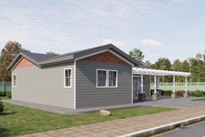 Exterior - Other Elevation for Craftsman House Plan #1106-32 - 2 bed, 2 bath